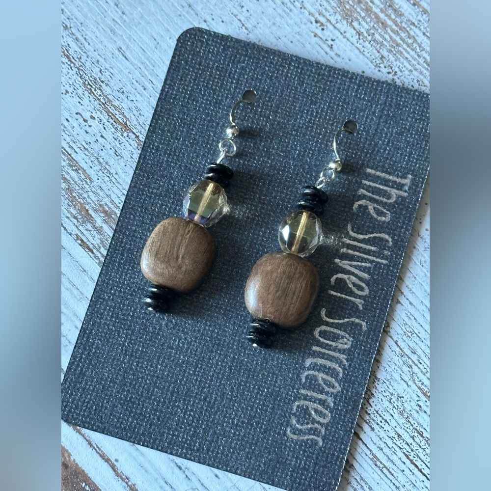 Gorgeous ‘Aries’ by TSS Sterling & Unique Natural Elements Handmade Earrings NWT